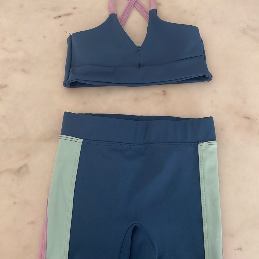 Blue and Mint Activewear Set